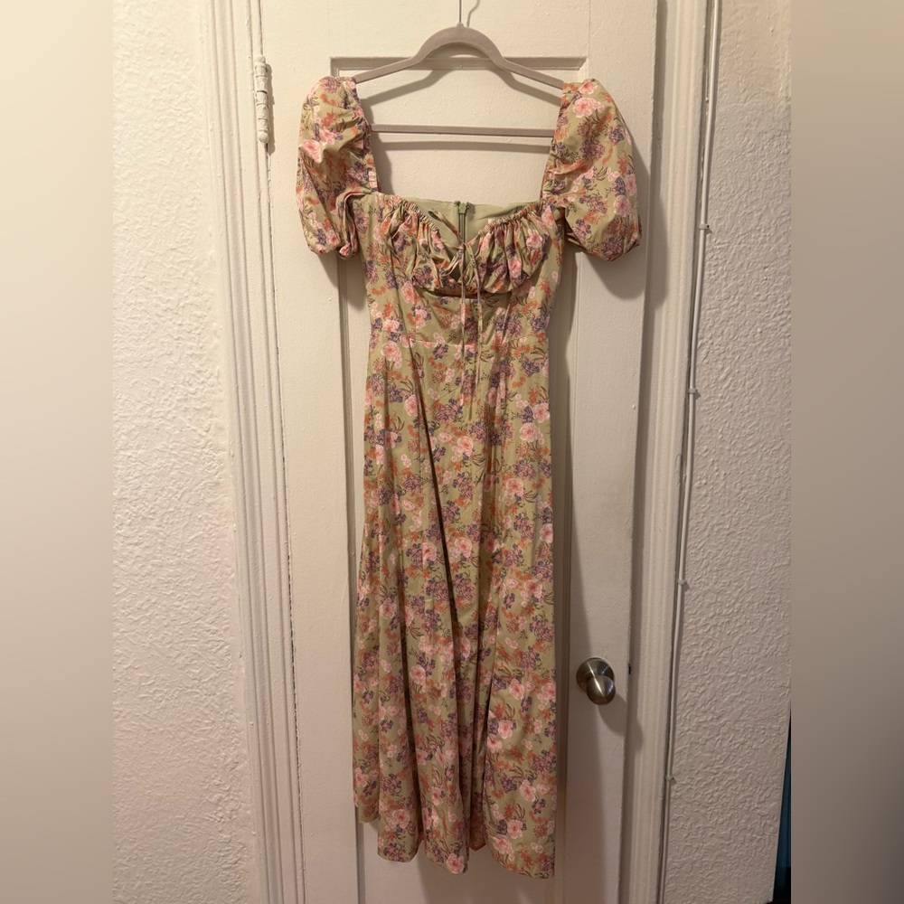 House of CB Tallulah Peony Floral Midi Dress